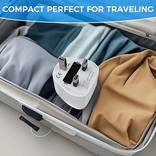 Universal Travel Adapter Worldwide All-in-One Travel Plug Adapter for UK