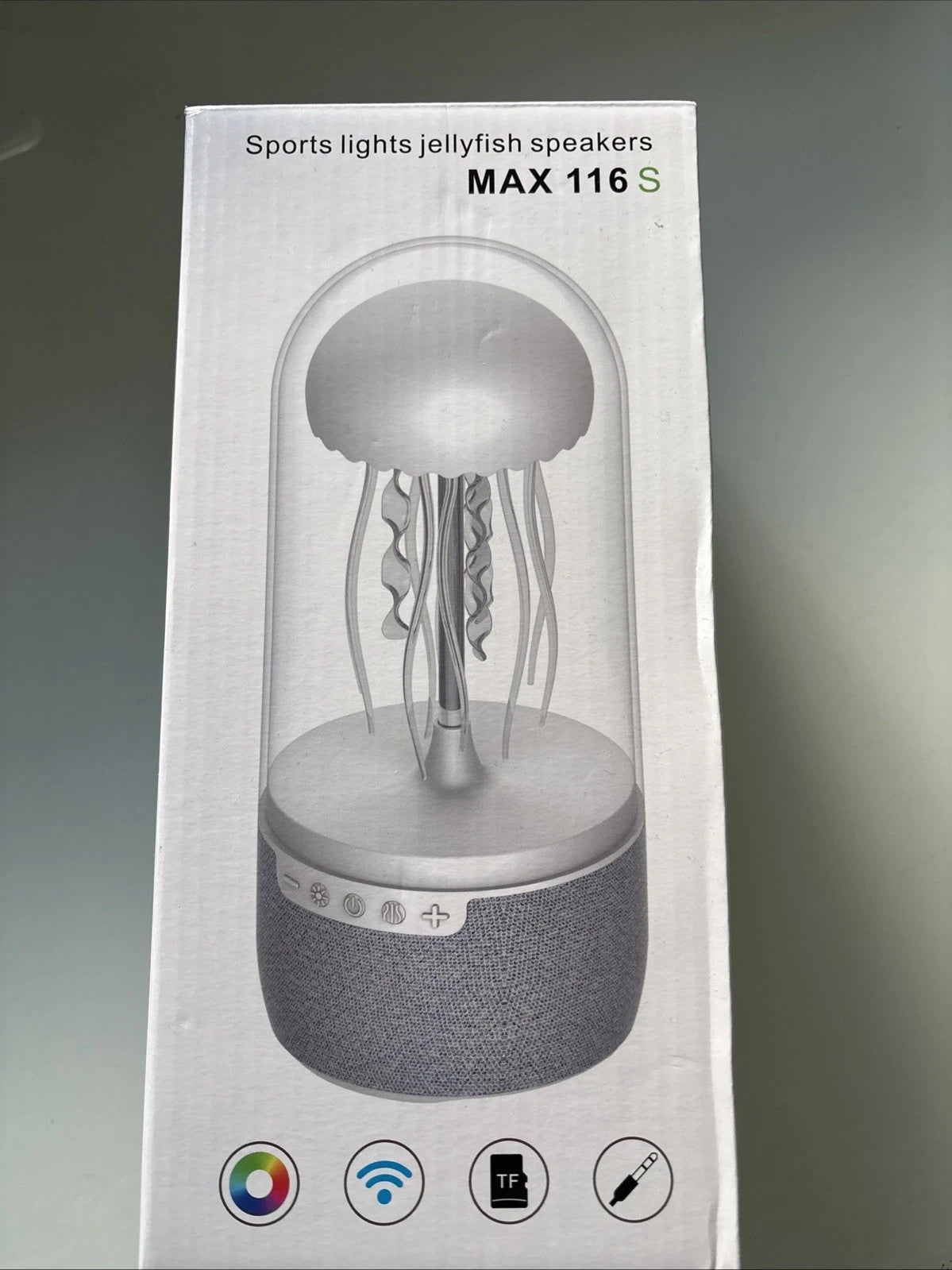 3D Jellyfish Bluetooth Speaker w/ Colorful LED Lights 360° Stereo Sound 2000mAh