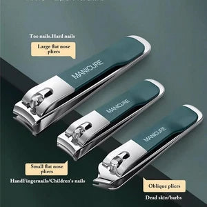 Professional Stainless Steel Nail Clippers – Sharp Fingernail & Toenail Cutter