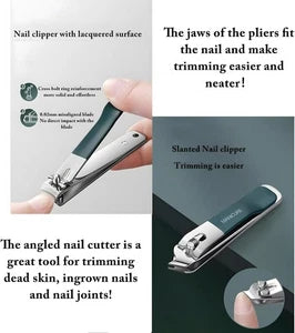 Professional Stainless Steel Nail Clippers – Sharp Fingernail & Toenail Cutter